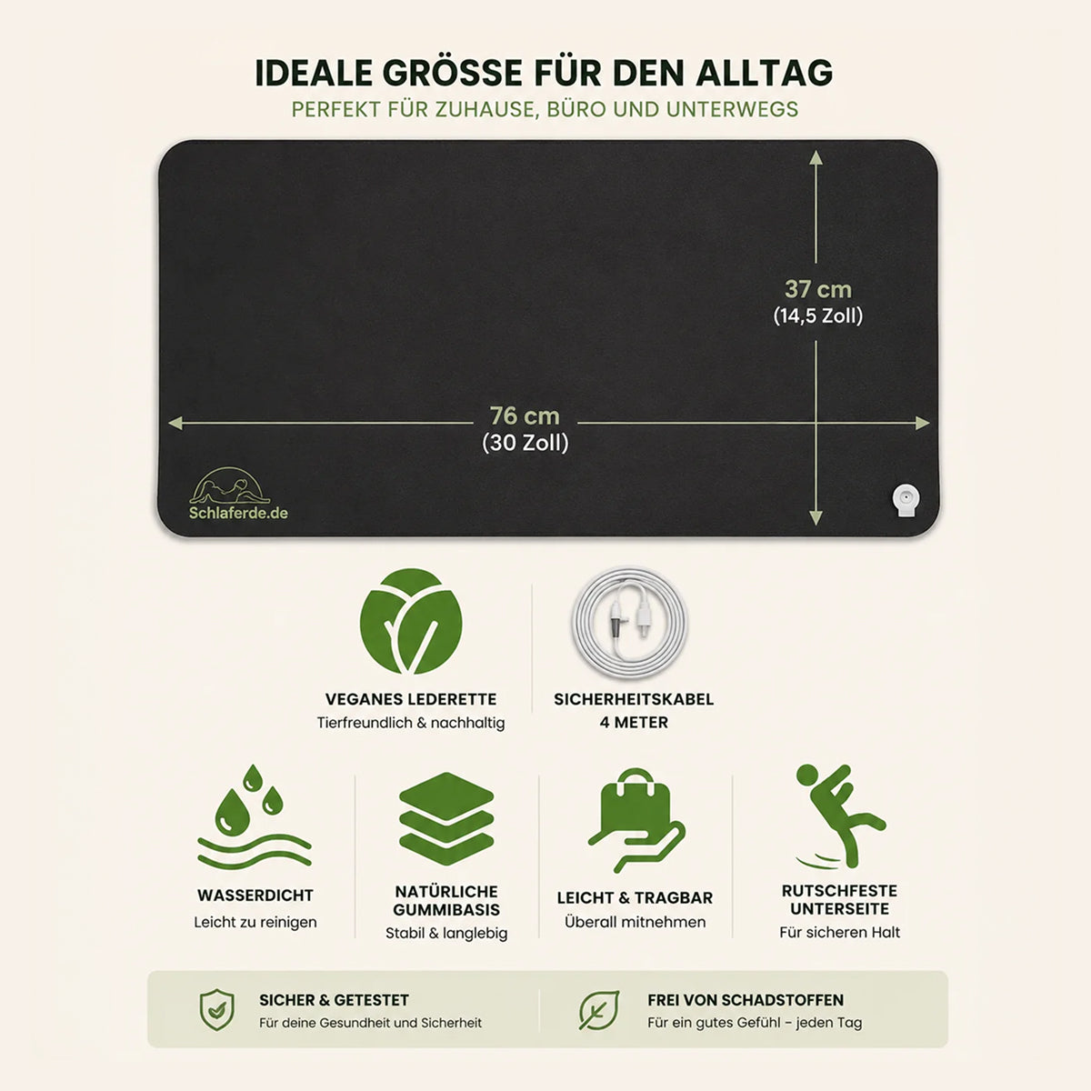 Schlaferde™ Erdungsmatte